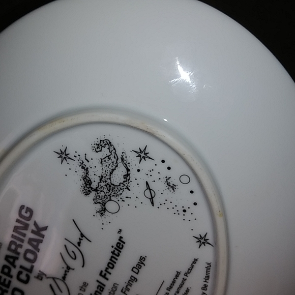 Preparing to Cloak from Space The Final Frontier Star Trek oval collectors plate - Picture 12 of 14